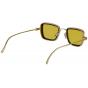 Elegante Metal Body Golden Square and with Yellow Lenses  inspired from Kabir Singh Sunglass for Men and Boys 