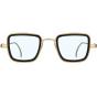 Elegante Metal Body Golden Square and with Transperent Lenses inspired from Kabir Singh Sunglass for Men and Boys 