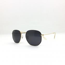 Polarized Premium Quality 100% UV Protected Black Frame Black Shaded Lens Unisex Sunglasses  Aviator (Free Size)Black
